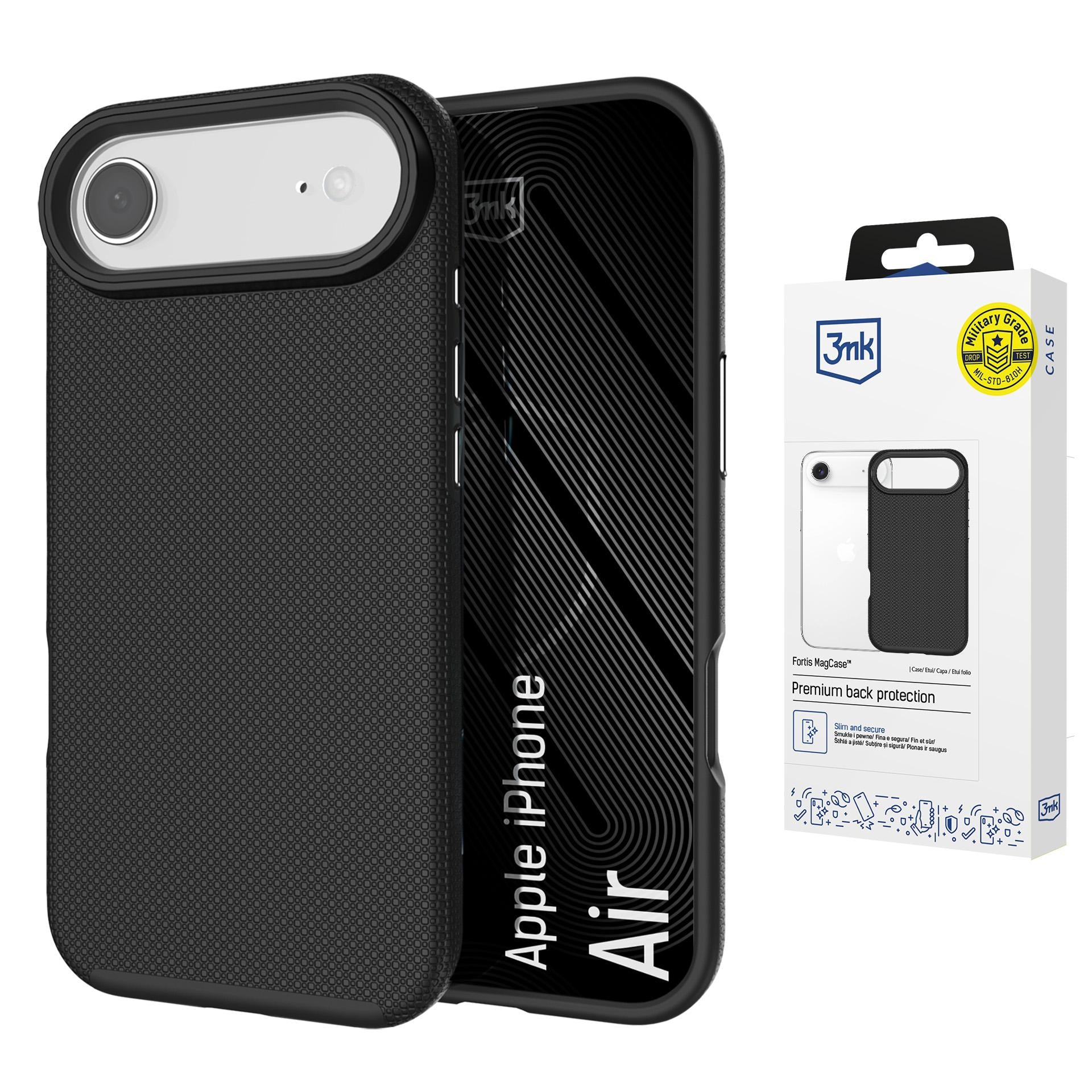 3mk Fortis MagCase skirtas iPhone Air - juodas -- iPhone Air