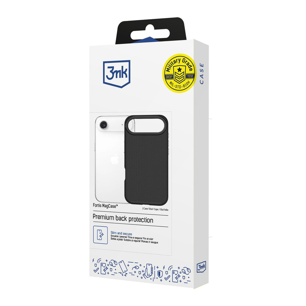 3mk Fortis MagCase skirtas iPhone Air - juodas -- iPhone Air