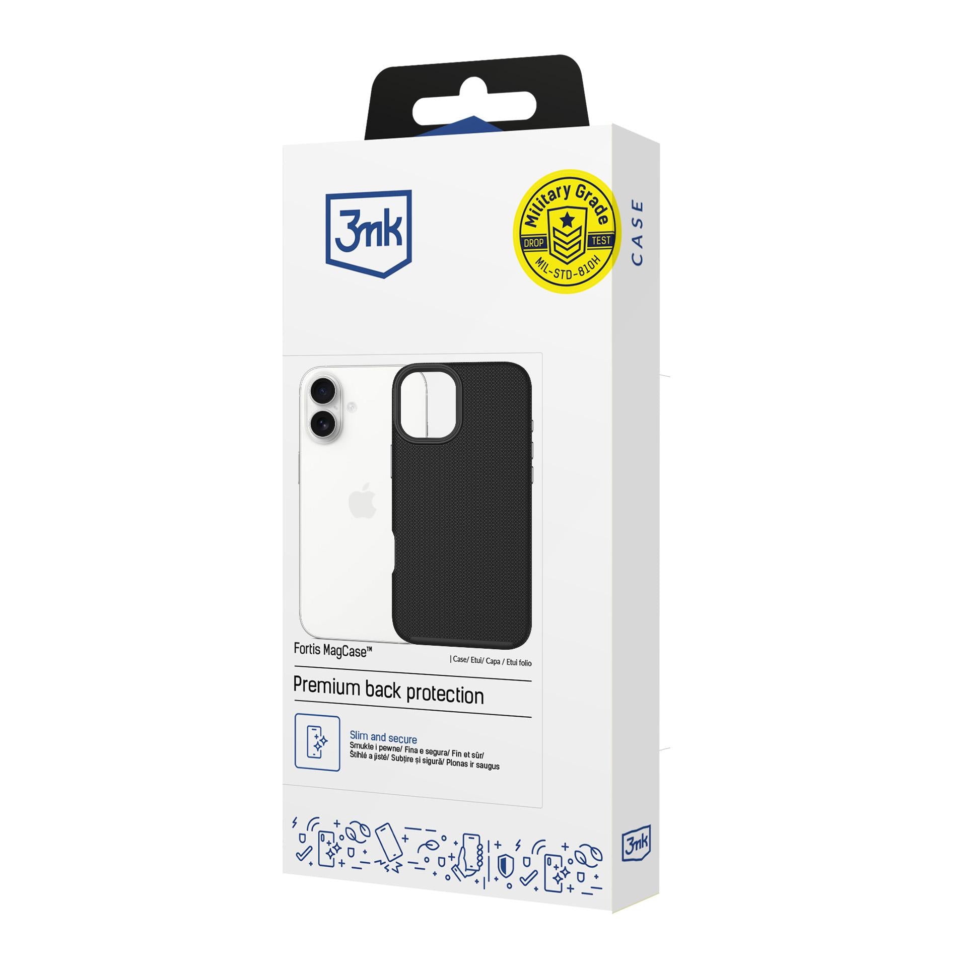 3mk Fortis MagCase skirtas iPhone 16 - juodas -- iPhone 16