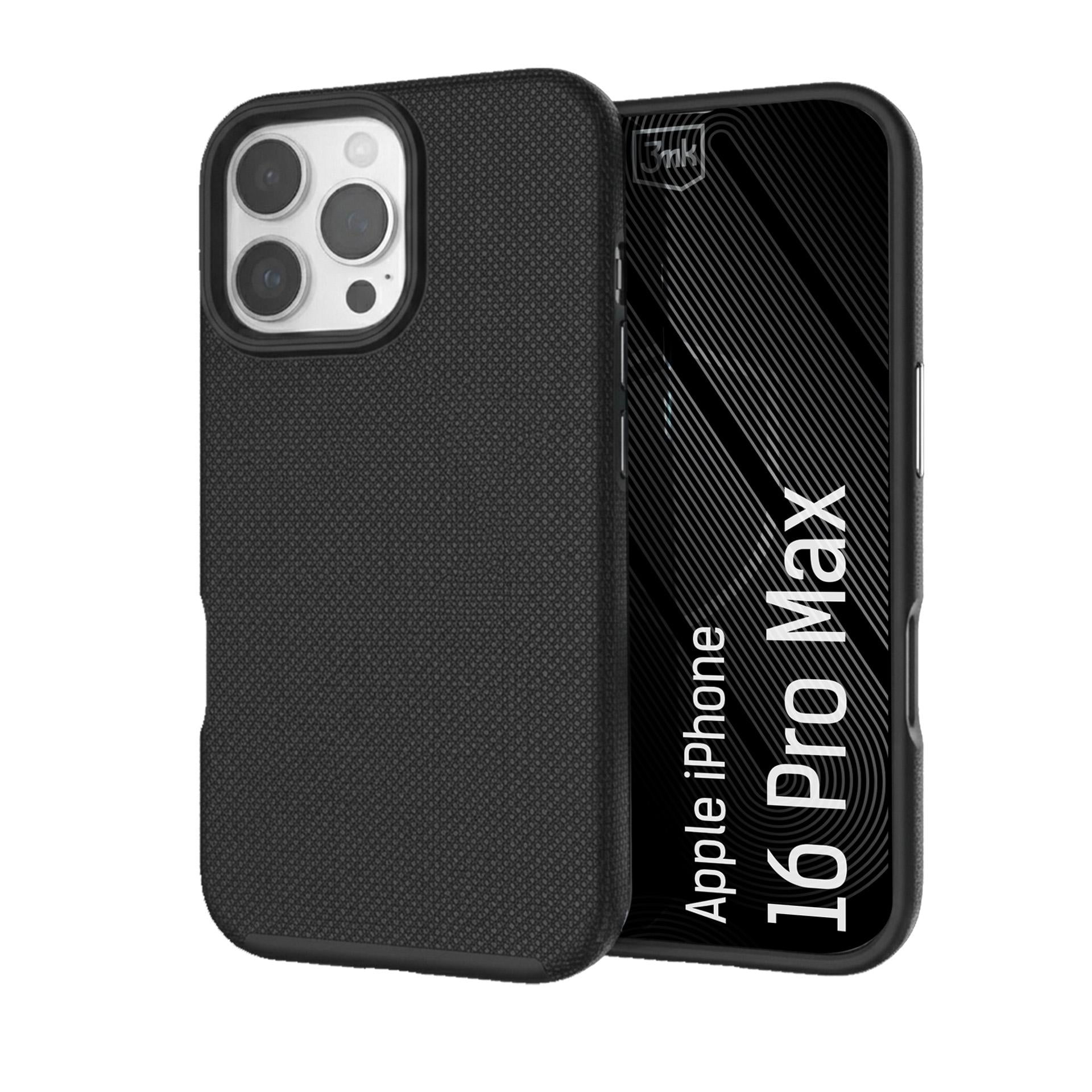 3mk Fortis MagCase skirtas iPhone 16 Pro Max - juodas -- iPhone 16 Pro Max