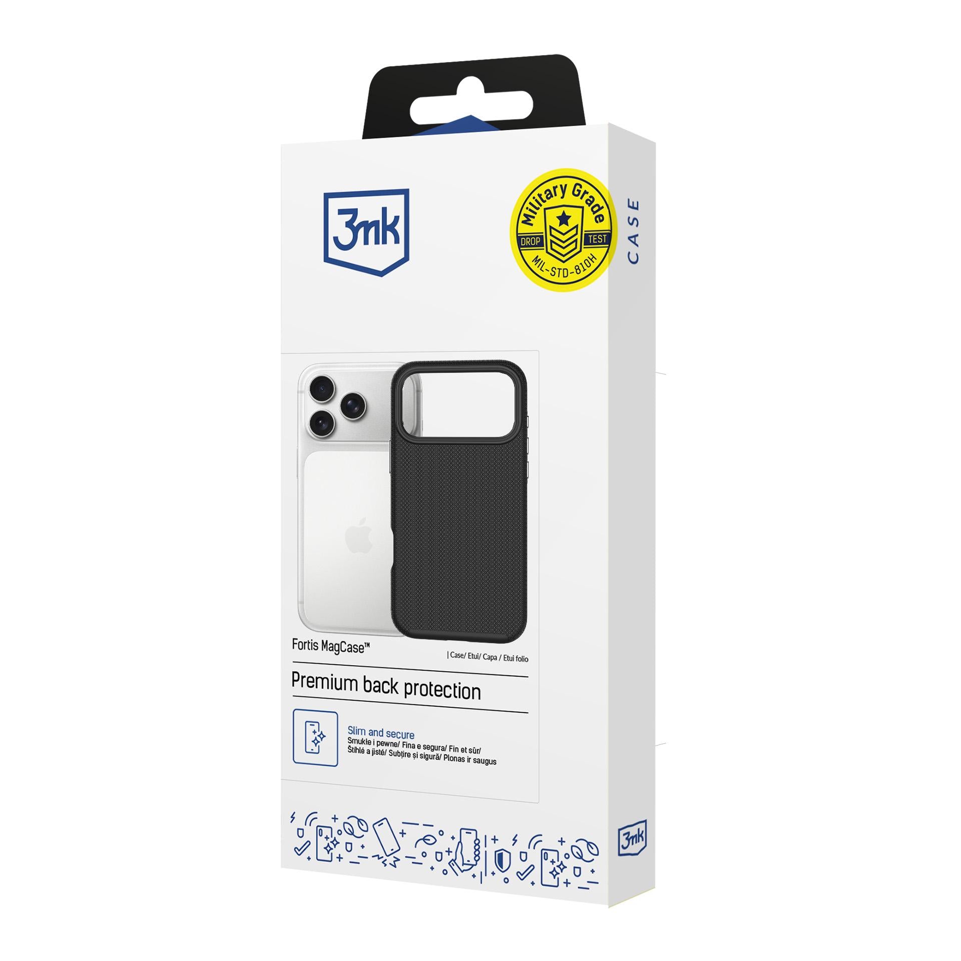 3mk Fortis MagCase skirtas iPhone 17 Pro - juodas -- iPhone 17 Pro