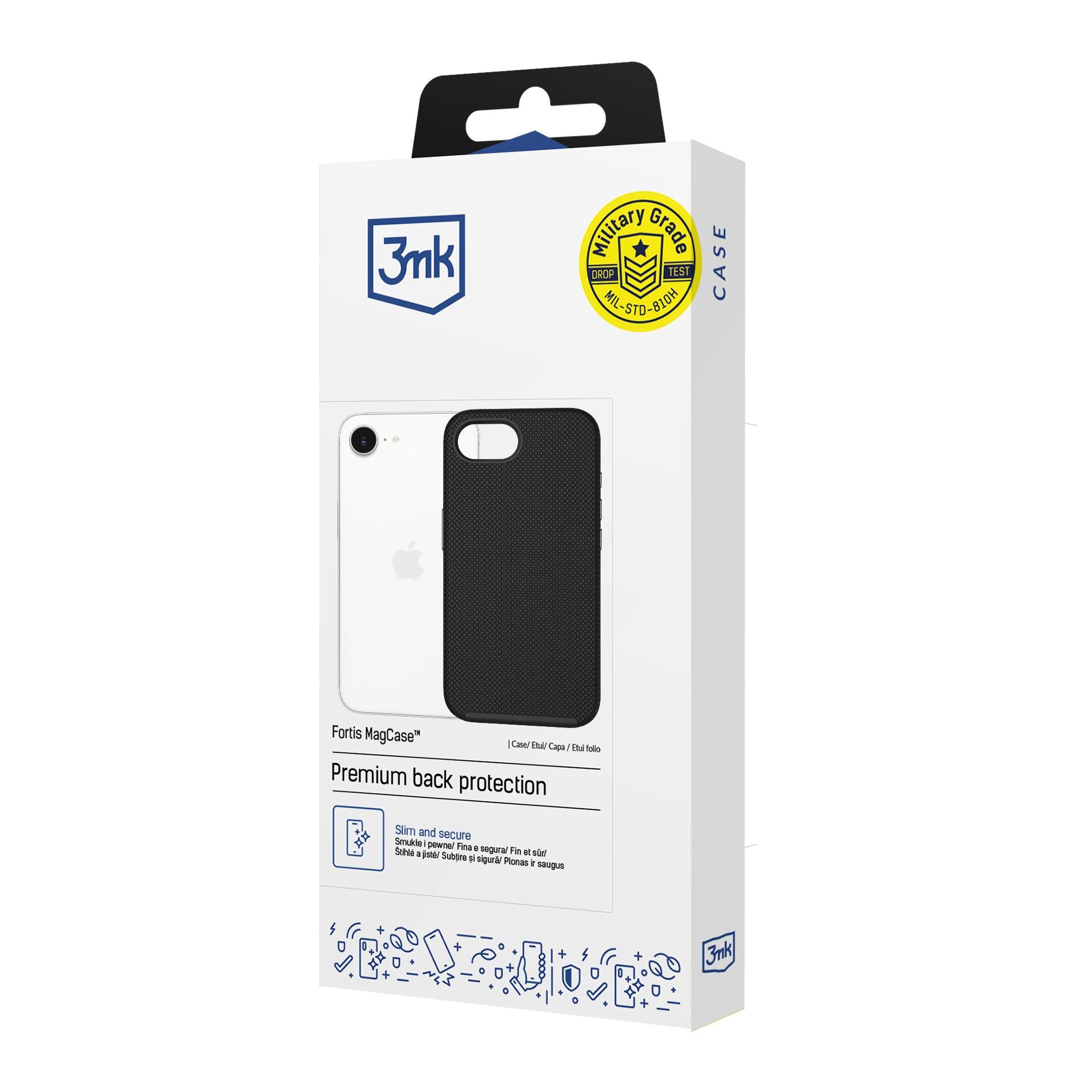 3mk Fortis MagCase skirtas iPhone 16e / 17e - juodas -- iPhone 16e / iPhone 17e