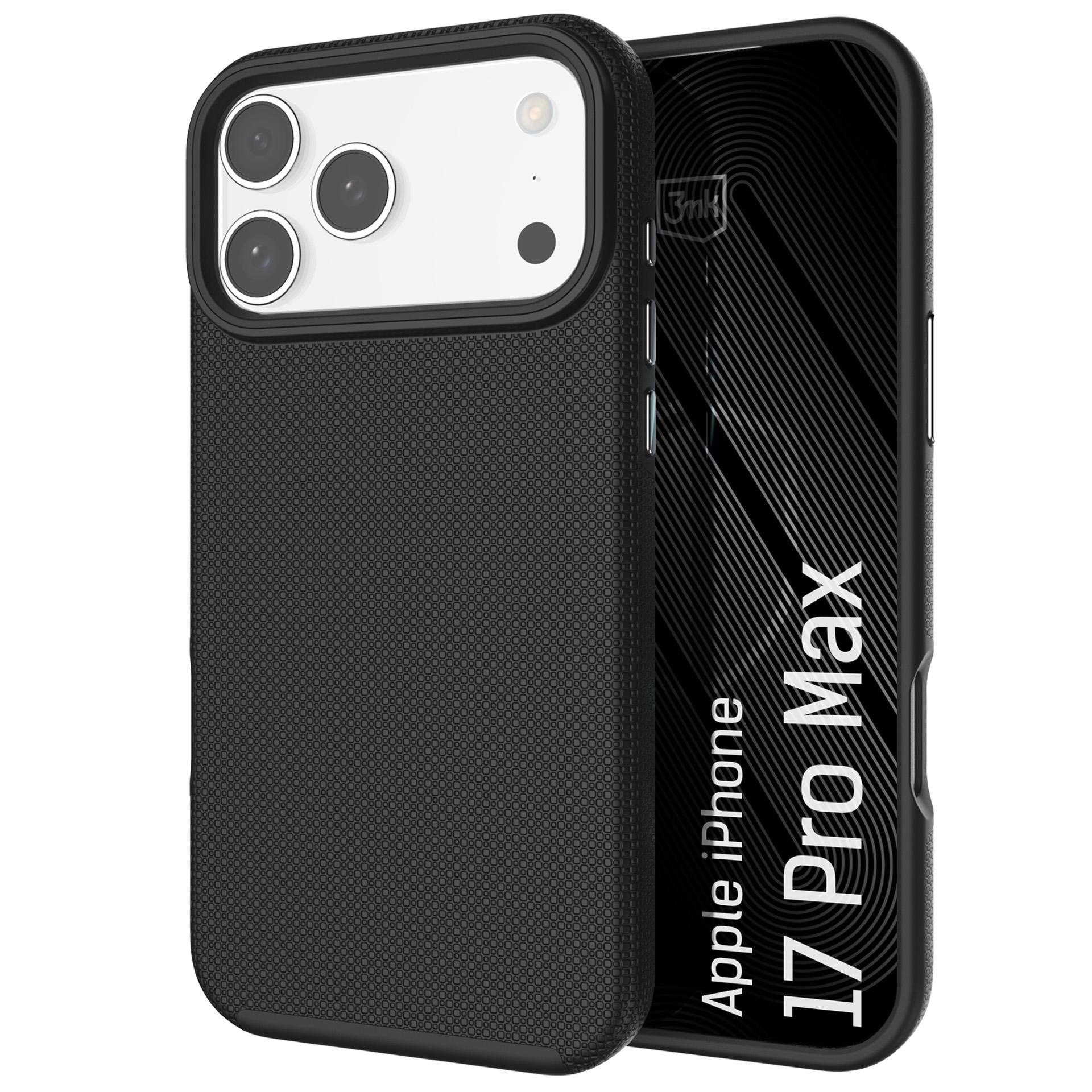 3mk Fortis MagCase skirtas iPhone 17 Pro Max - juodas -- iPhone 17 Pro Max