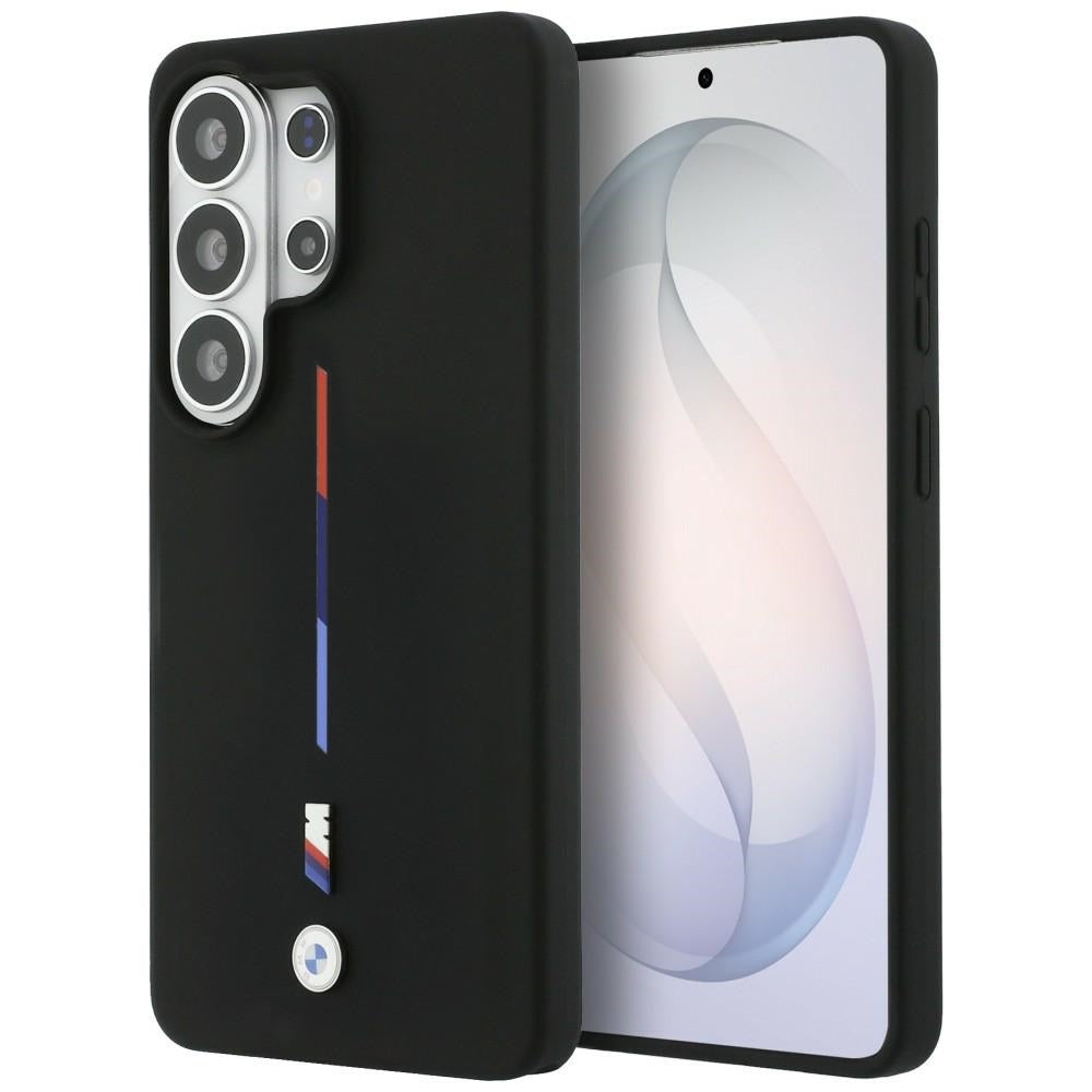 BMW M Trispalvė silikoninė linija MagSafe Case skirta Samsung Galaxy S26 Ultra - Black