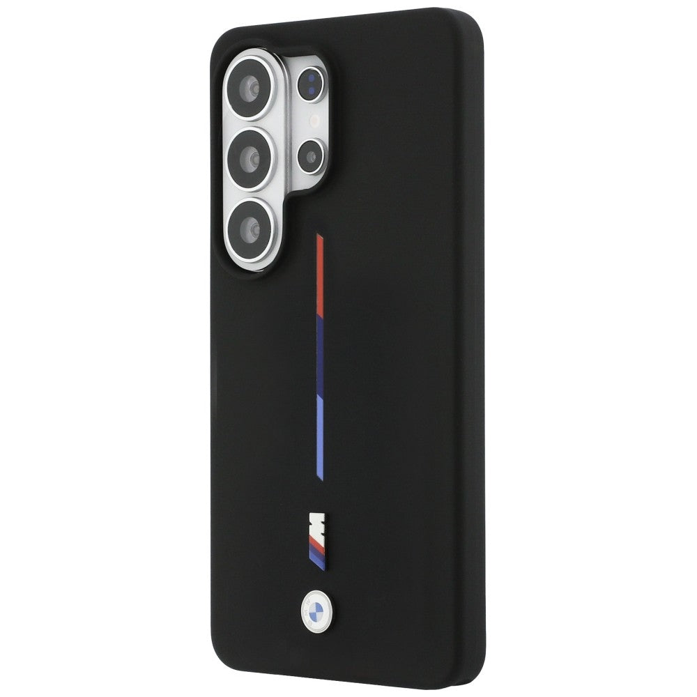 BMW M Trispalvė silikoninė linija MagSafe Case skirta Samsung Galaxy S26 Ultra - Black