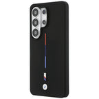 BMW M Trispalvė silikoninė linija MagSafe Case skirta Samsung Galaxy S26 Ultra - Black