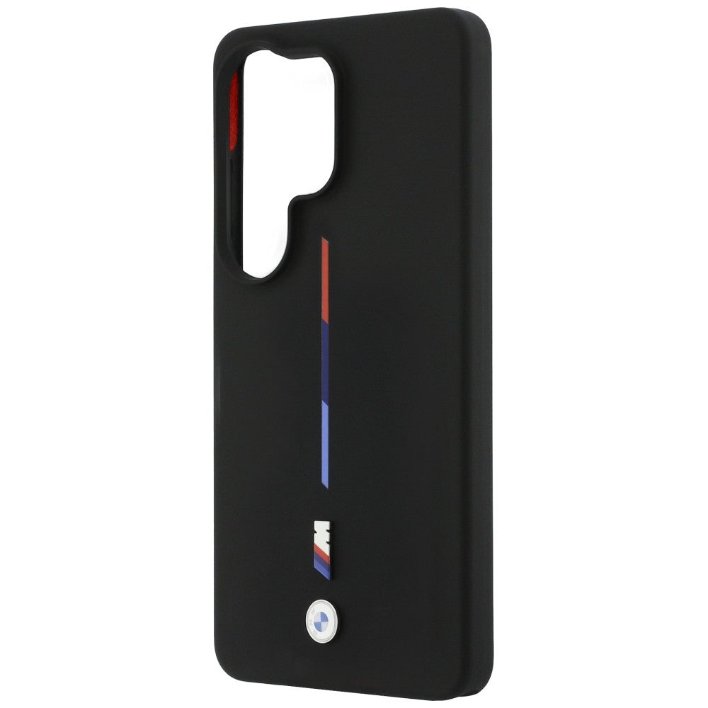 BMW M Trispalvė silikoninė linija MagSafe Case skirta Samsung Galaxy S26 Ultra - Black