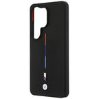 BMW M Trispalvė silikoninė linija MagSafe Case skirta Samsung Galaxy S26 Ultra - Black