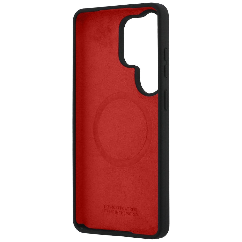 BMW M Trispalvė silikoninė linija MagSafe Case skirta Samsung Galaxy S26 Ultra - Black