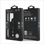 BMW M Trispalvė silikoninė linija MagSafe Case skirta Samsung Galaxy S26 Ultra - Black