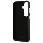 Karl Lagerfeld Grained Signature Metal Dervos logotipas Case, skirtas Samsung Galaxy S26 - Black