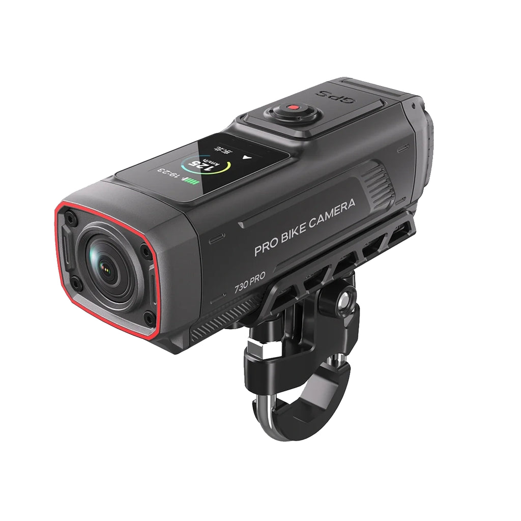 AKEEYO 730Pro 4K Handlebaro vaizdo registratorius sportinė kamera motociklams ir dviračiams - Juoda -- Cycling Accessories