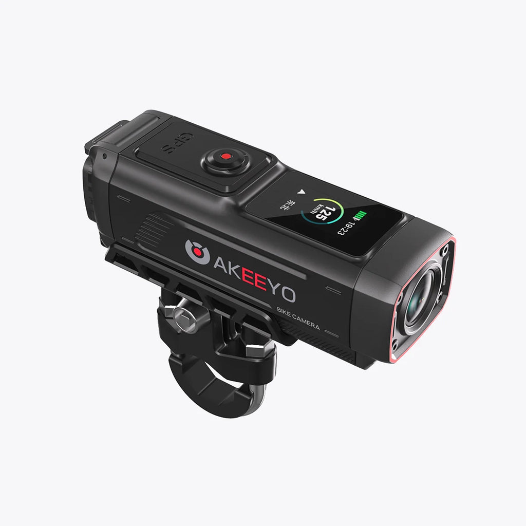 AKEEYO 730Pro 4K Handlebaro vaizdo registratorius sportinė kamera motociklams ir dviračiams - Juoda -- Cycling Accessories