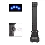 Wozinsky WLT-20W taktinis žibintuvėlis 20 W 2000 lm CREE diodai IP65 su reguliuojamu šviesos spinduliu - juodas --...