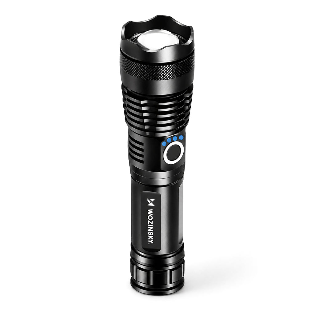 Wozinsky WLT-15W 15W 1500lm CREE IP65 Taktinis žibintuvėlis su reguliuojamu šviesos spinduliu - juodas -- Flashlights &...