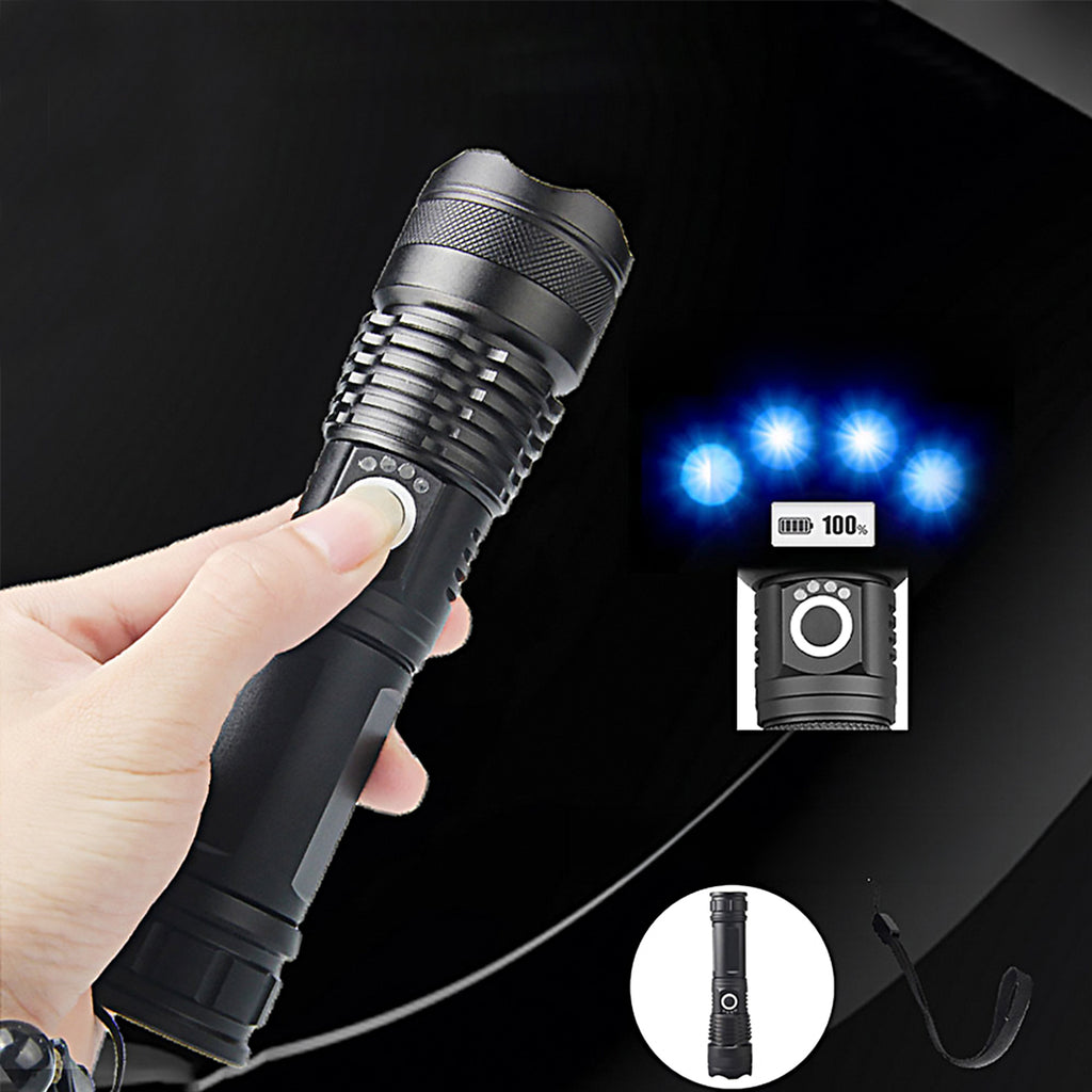 Wozinsky WLT-15W 15W 1500lm CREE IP65 Taktinis žibintuvėlis su reguliuojamu šviesos spinduliu - juodas -- Flashlights &...