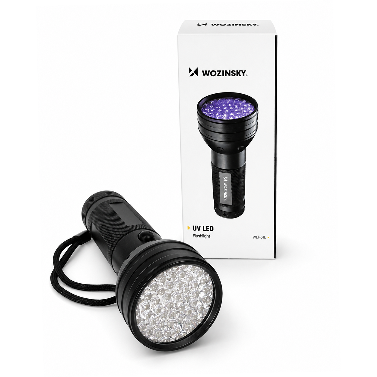 Wozinsky WLT-51L IP65 UV žibintuvėlis pėdsako detekcijai - juodas -- Flashlights & Headlamps