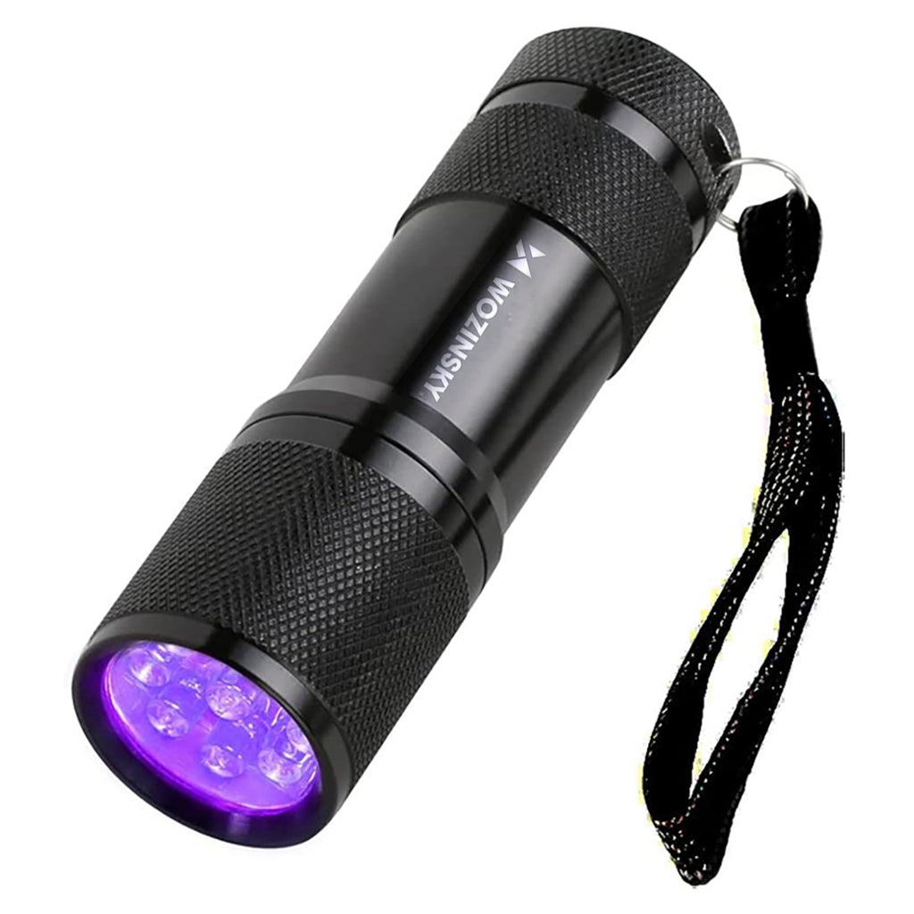 Wozinsky WLD-9L IP65 UV žibintuvėlis pėdsakų aptikimui - juodas -- Flashlights & Headlamps
