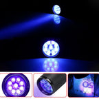 Wozinsky WLD-9L IP65 UV žibintuvėlis pėdsakų aptikimui - juodas -- Flashlights & Headlamps