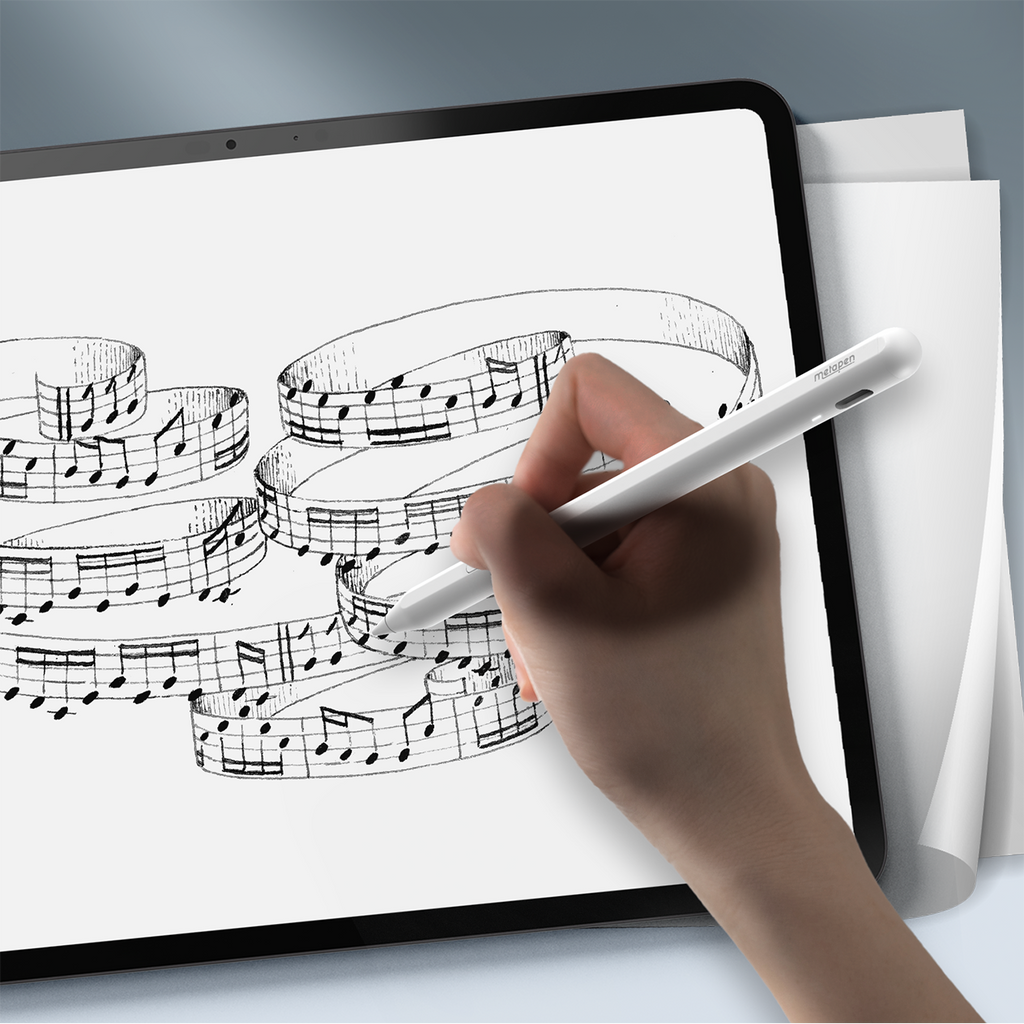 Metapen Pencil A12 skirtas iPad - Balta -- iPad