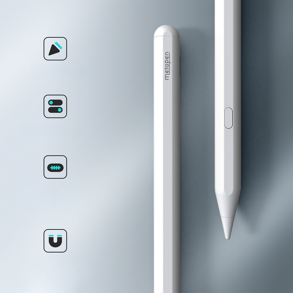 Metapen Pencil A12 skirtas iPad - Balta -- iPad