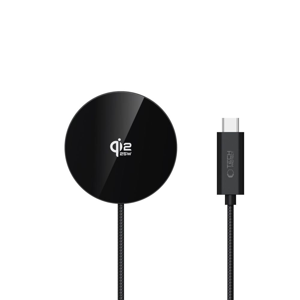 Tech-protect A50 MagSafe 25W QI2.2 belaidis įkroviklis - juoda -- Cell phone chargers