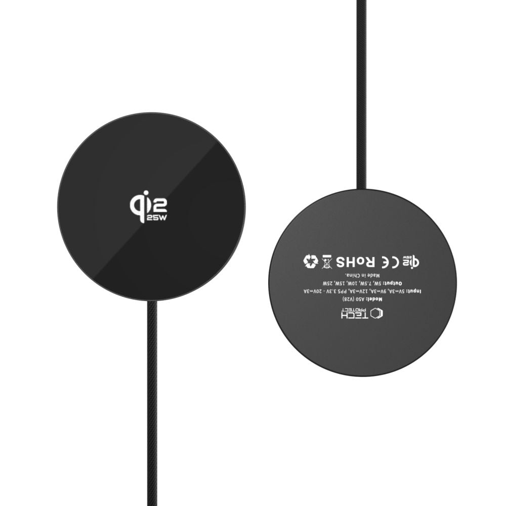 Tech-protect A50 MagSafe 25W QI2.2 belaidis įkroviklis - juoda -- Cell phone chargers