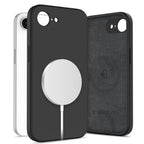 Tech-protect silicone MagSafe dėklas skirtas iPhone 16e / 17e - Black -- iPhone 16e / iPhone 17e