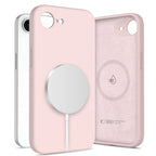 Tech-protect silicone MagSafe dėklas skirtas iPhone 16e / 17e - Pink -- iPhone 16e / iPhone 17e