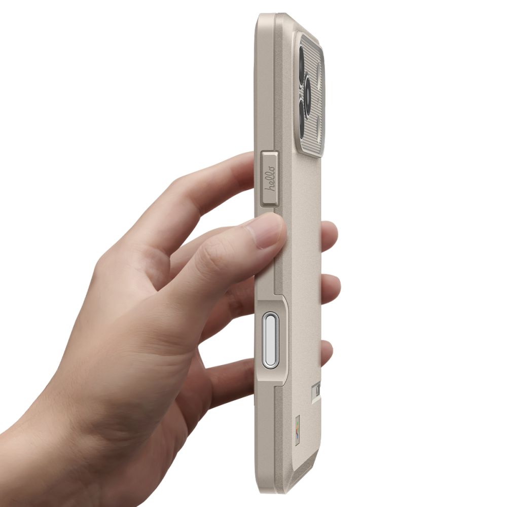 Spigen Classic LS MagSafe dėklas, skirtas iPhone 17 Pro Max - smėlio spalvos