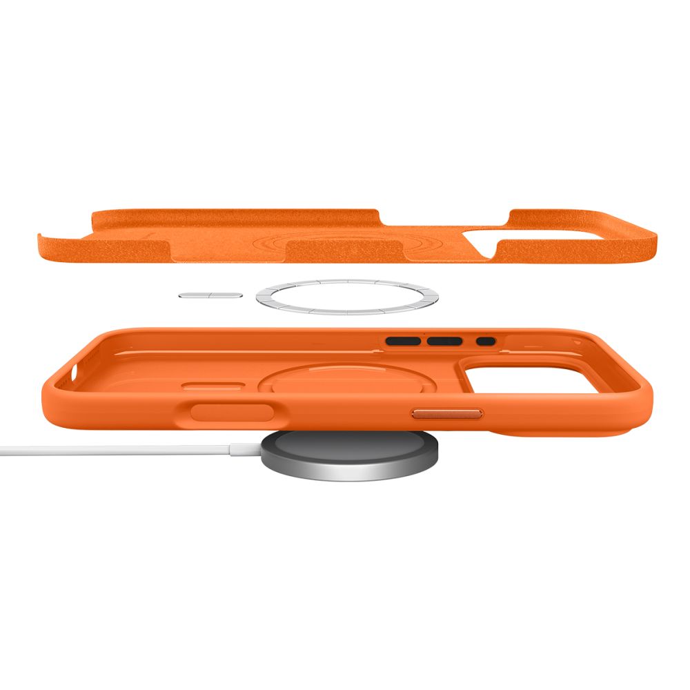 Spigen silicone fit mag dėklas skirtas iPhone 17 Pro - Orange