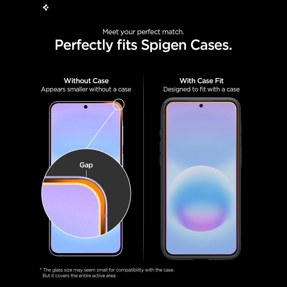 Spigen glas.tr ez fit pro 2-pack grūdintas stiklas skirtas Samsung Galaxy A57 5G