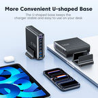 Tech-protect DC240W-gan charging station 6 ports 4 x USB-c 2 x USB-a 240W QC3.0 - juoda -- Cell phone chargers