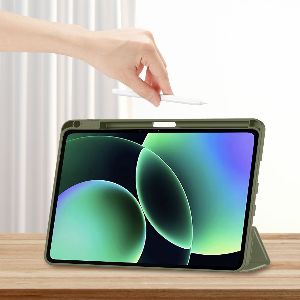Tech-protect SmartCase dėklas pen dėklas skirtas Xiaomi Pad 11.2" - olive -- Xiaomi Pad 11.2