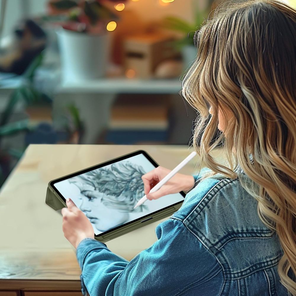 Tech-protect SmartCase dėklas pen dėklas skirtas Xiaomi Pad 11.2" - olive
