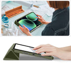 Tech-protect SmartCase dėklas pen dėklas skirtas Xiaomi Pad 11.2" - olive -- Xiaomi Pad 11.2