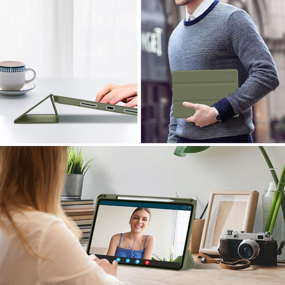 Tech-protect SmartCase dėklas pen dėklas skirtas Xiaomi Pad 11.2" - olive -- Xiaomi Pad 11.2
