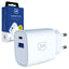 3mk FlowPower 25W 1A1C PD QC4+ sieninis įkroviklis - Baltas -- Cell phone chargers