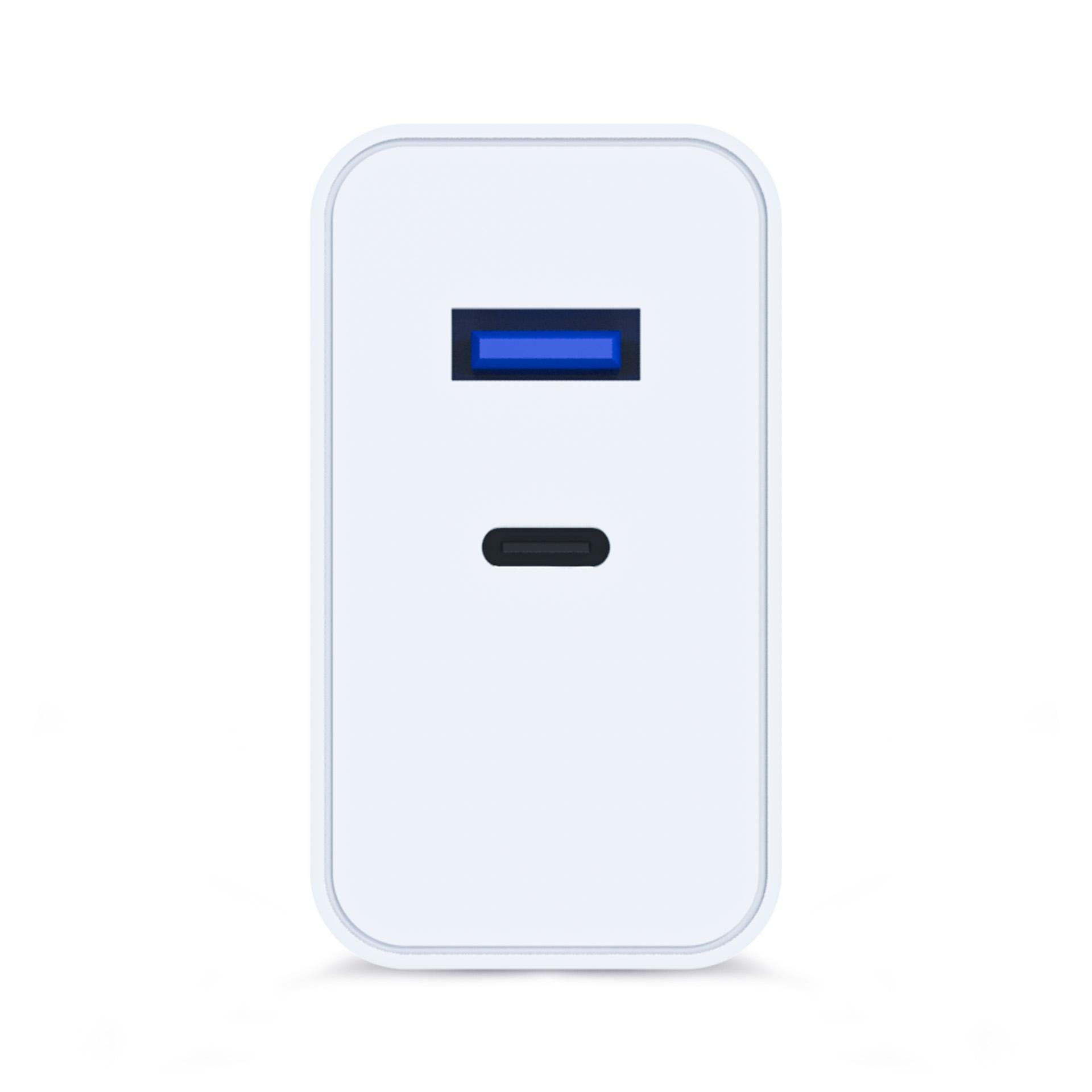 3mk FlowPower 45W 1A1C PD3.0 QC4+ sieninis įkroviklis - Balta -- Cell phone chargers