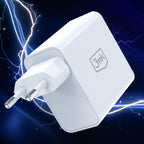 3mk FlowPower 45W 1A1C PD3.0 QC4+ sieninis įkroviklis - Balta -- Cell phone chargers