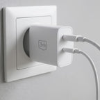 3mk FlowPower 45W 1A1C PD3.0 QC4+ sieninis įkroviklis - Balta -- Cell phone chargers