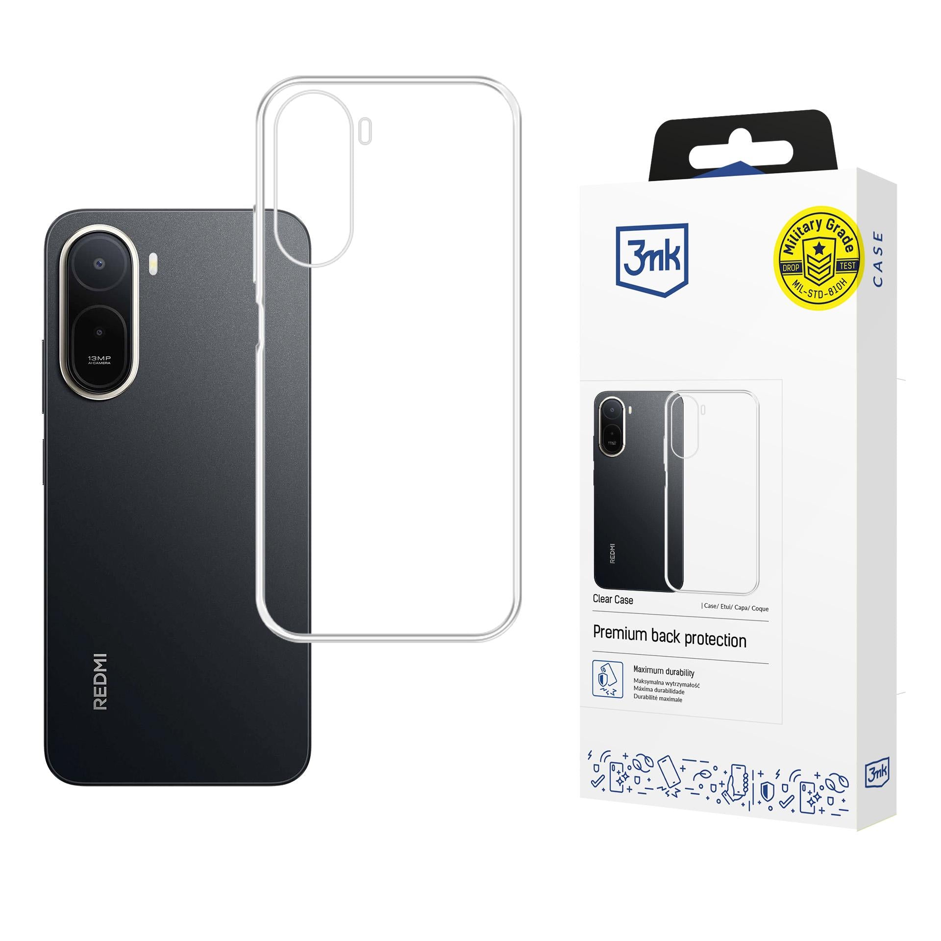 3mk Clear Case skirtas Xiaomi Redmi A7 Pro - skaidrus -- Xiaomi Redmi A7 Pro