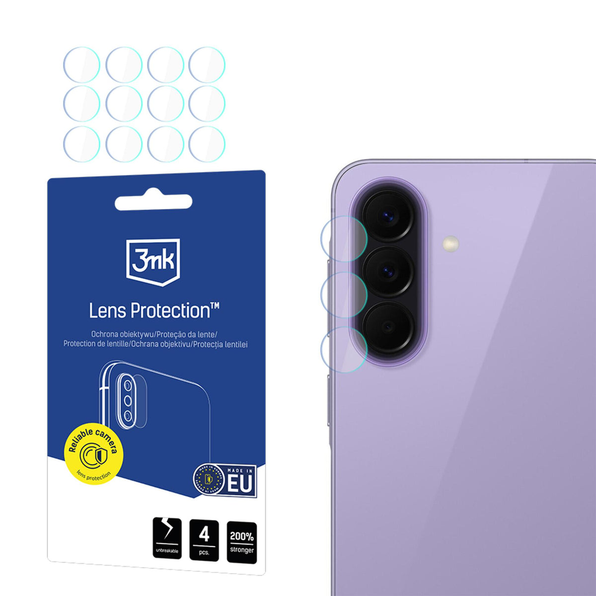 3mk Lens Protection hibridinis kameros objektyvo stiklas Samsung Galaxy A57 -- Samsung Galaxy A57