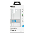 SBS skinny cover skirtas iPhone 16 - transparent