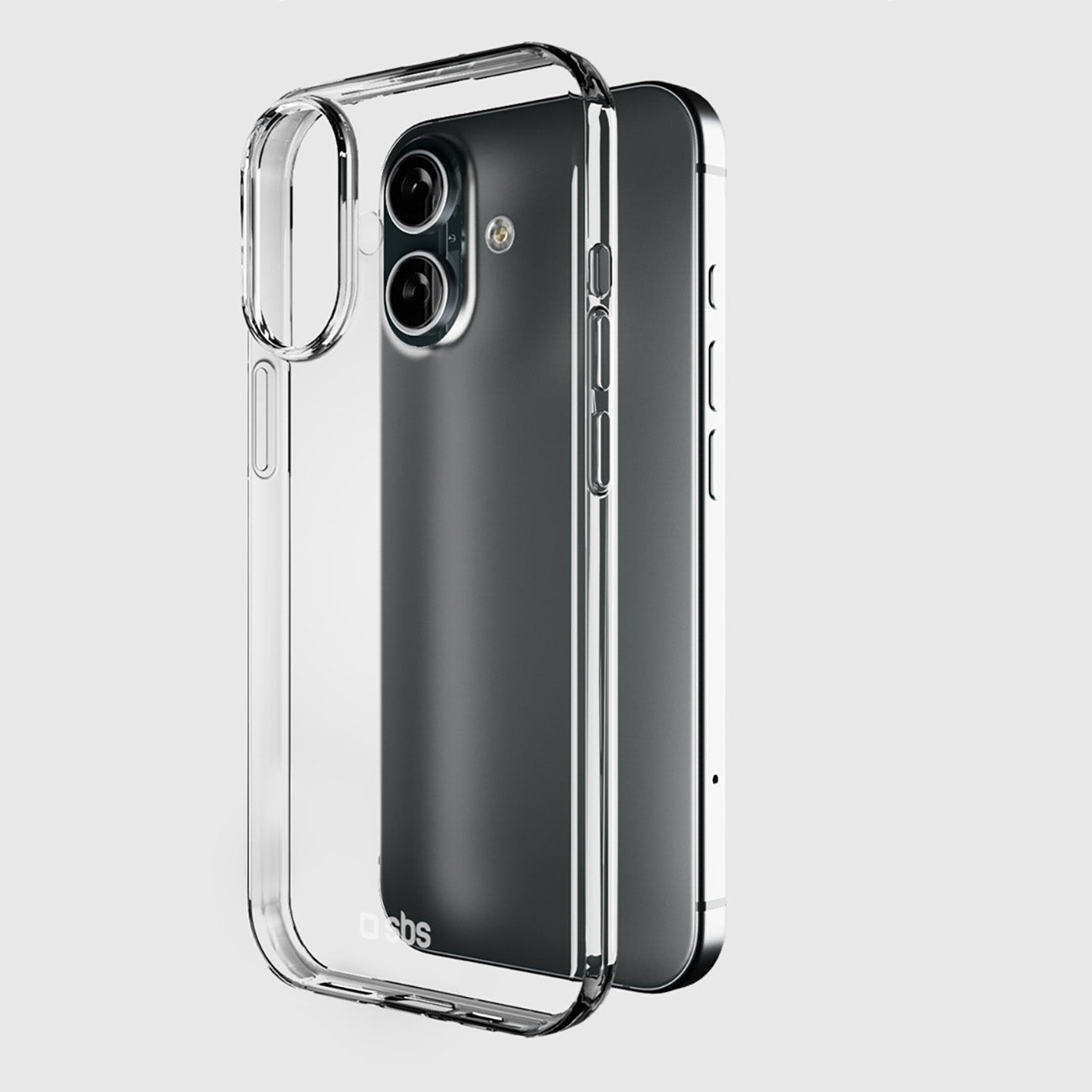 SBS skinny cover skirtas iPhone 16 - transparent