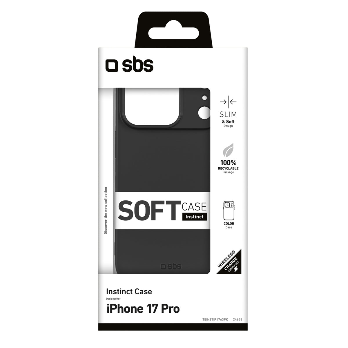 SBS instinct iPhone 17 Pro Case - Black