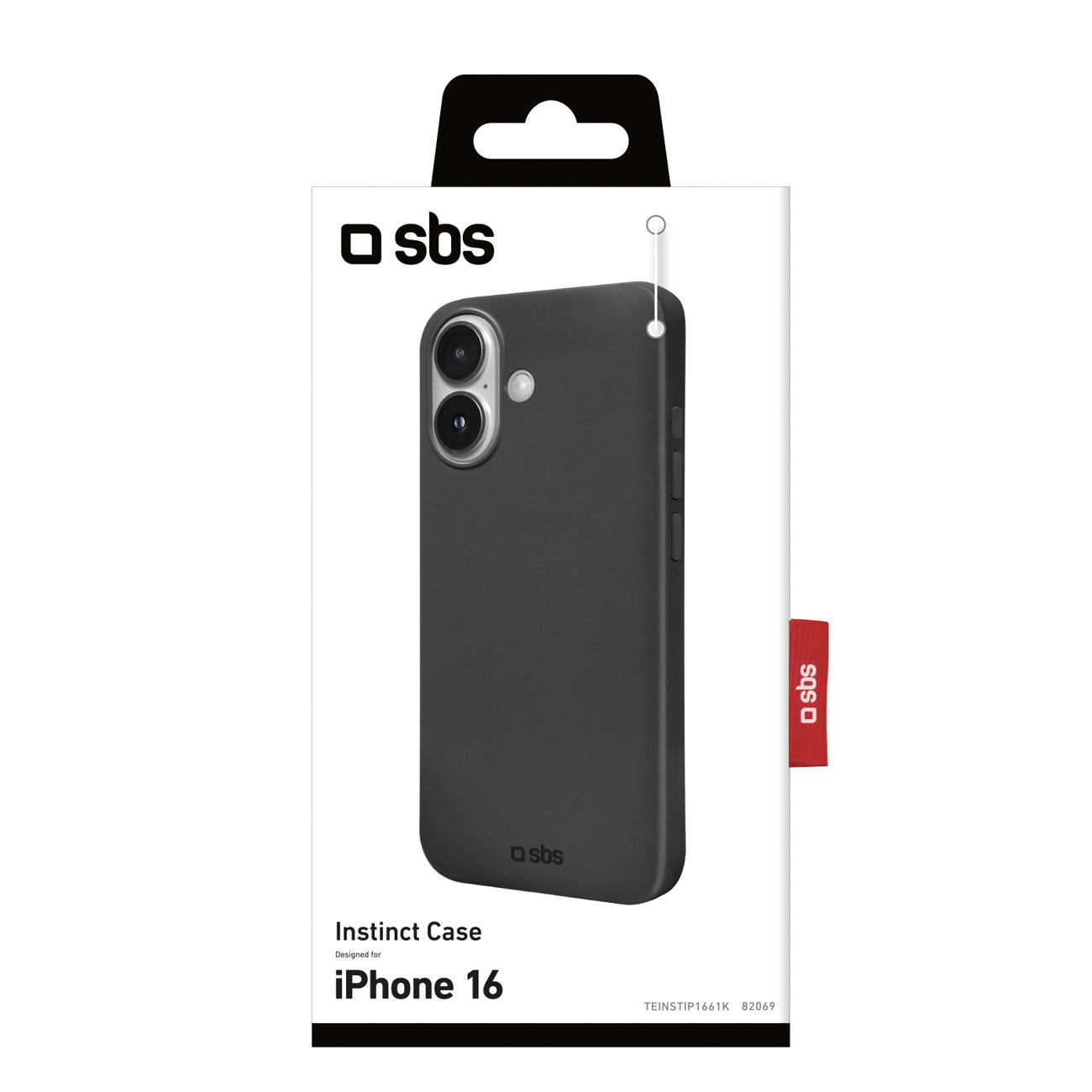 SBS instinct iPhone 16 Case - Black