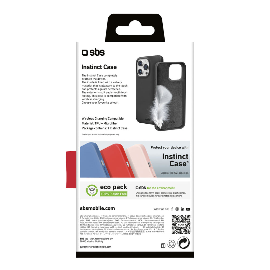 SBS instinct dėklas skirtas iPhone 16 Pro - Black