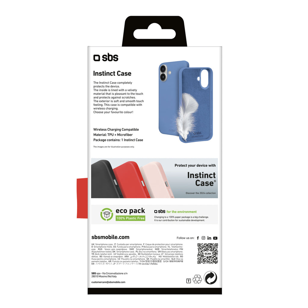 SBS instinct dėklas skirtas iPhone 16 Plus - Blue