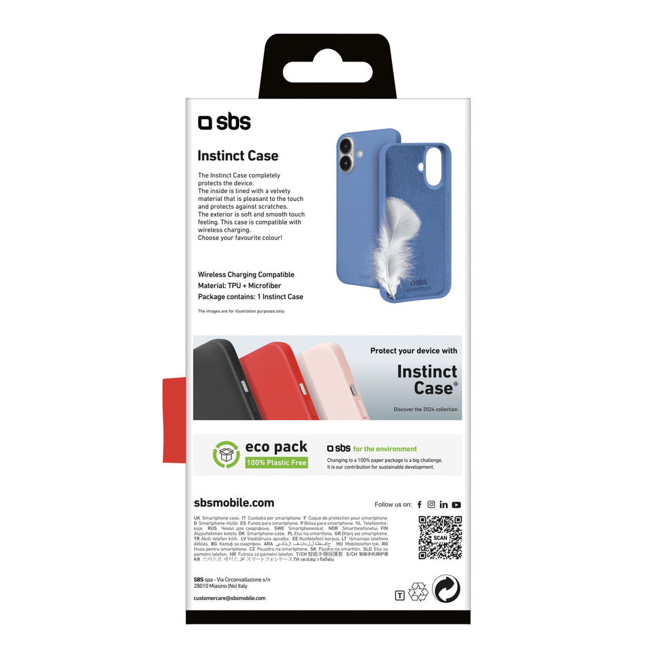 SBS instinct dėklas skirtas iPhone 16 Plus - Blue